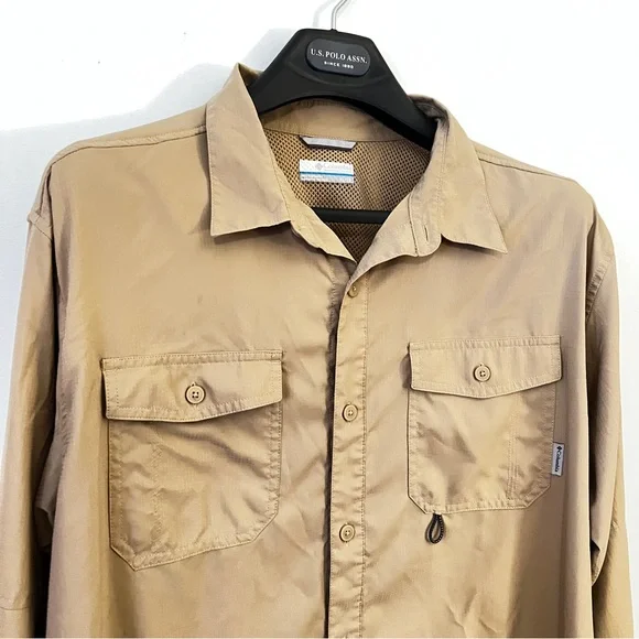 Columbia Tan Lightweight Utility Jacket Omni-Shade - Picture 5 of 14